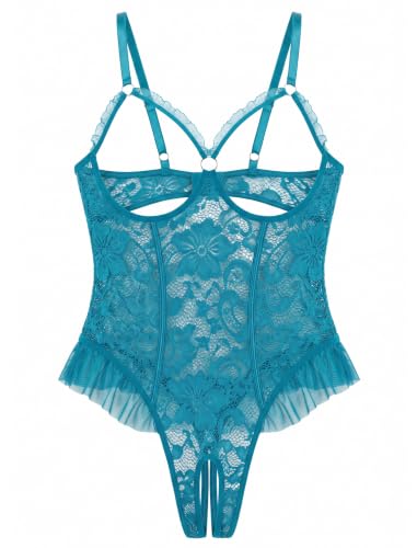 Image of Avidlove Women One Piece Lingerie Sexy Lace Babydoll Mini Bodysuit