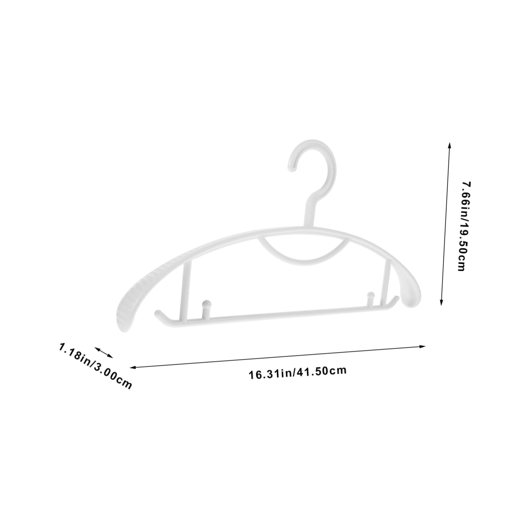 SOLUSTRE 10pcs Widened Non Slip Clothes Hangers for Home Organization Traceless Design for Optimal Space Saving Plastic Garment Hangers