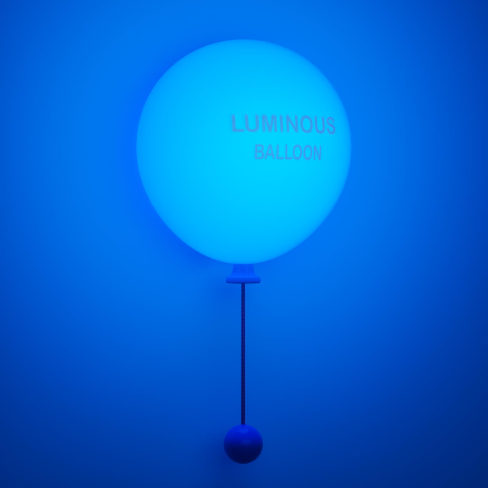 Yuinzin Boys Blue Balloon Night Light For Kids, 900Mah Baby Night Light Nursery Stick On Battery Wall Lights Dimmable Touch Bedside Lamps With Timer Cute Silicone Nightlight For Children's Room Decoration Gift