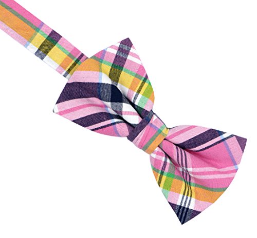 Ocia Mens Cotton Plaid Handmade Bow Tie -Om77 #TOP2