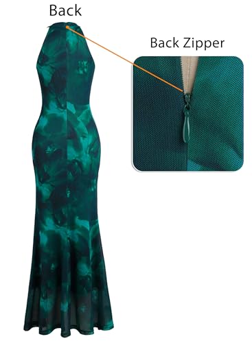 Image of VFSHOW Womens Formal Sexy Halter High Slit Prom Wedding Guest Maxi Dress 2023 Illusion Sweetheart Neckline Evening Long Gown