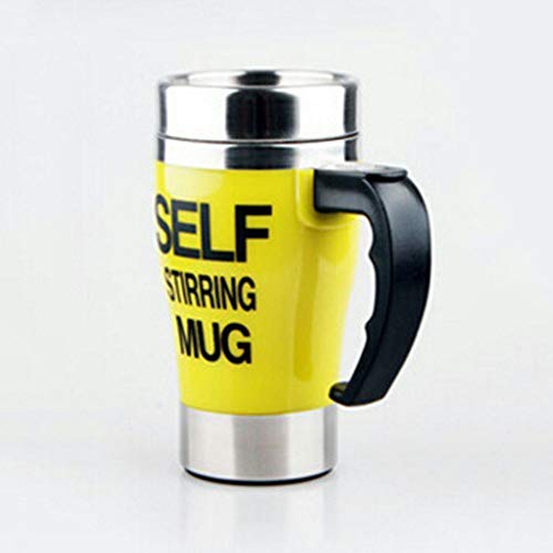 Sisyria El Agua Magnética Auto Agitación Copa De Acero Inoxidable Ventosa Taza De Aislamiento Térmico De Un Solo Botón…