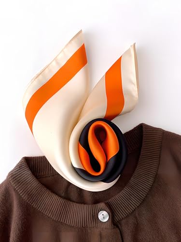 Fashion Silk Neck Head Scarf 27.5” Bandanas for Women WomensFashion Lightweight Pañuelos Para La Cabeza Para Mujer4