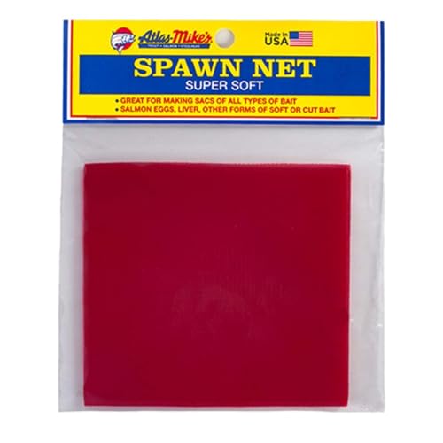 Atlas Mike's Spawn Net, 3 x 3 Square Inch, Red