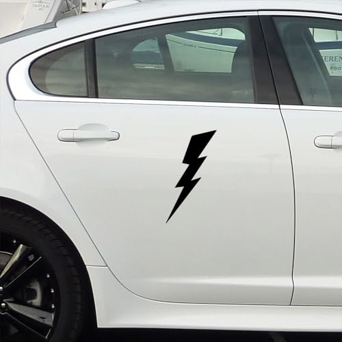 Image of Lighting 1 (Black) (Set of 2) Premium Waterproof Vinyl Decal Stickers for Laptop Phone Accessory Helmet Car Window Bumper Mug Tuber Cup Door Wall Decoration