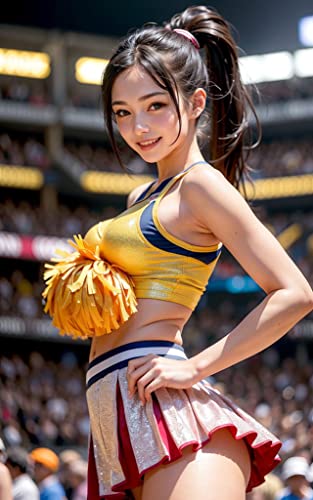 【AI】エロセクシー美女チアリーダー - エンジェル降臨