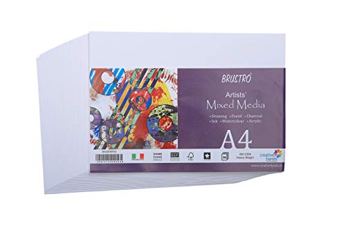 Image of Brustro Artists Mixed Media Paper A4, 250 GSM, 36 Sheets