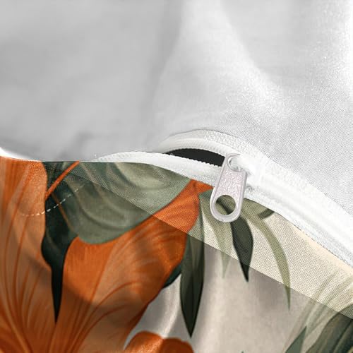 Housse de couette hypoallergénique feuilles tropicales - 8