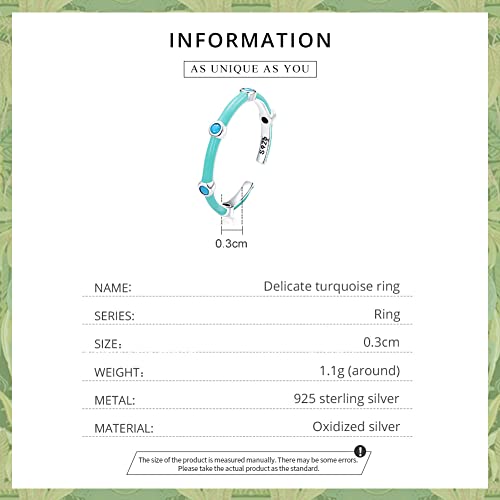 Bague turquoise en argent sterling 925, l'excellence artisanale - 3