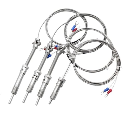 Sensor de temperatura termopar tipo K M12 x 1,5 con cable blindado de 2 metros