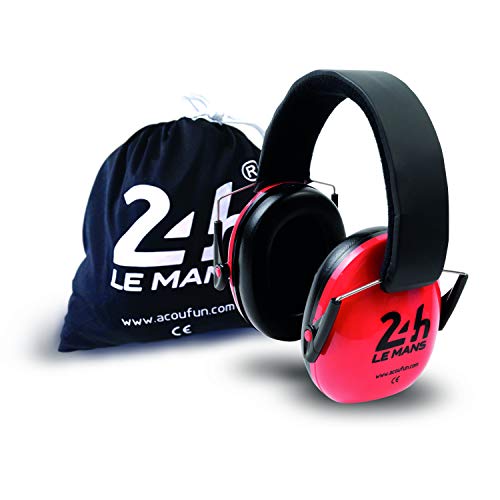 ACOUFUN Gehörschutz Hochleistungs offiziellen 24u00a0h Le Mans rot