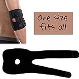 Zoom IMG-2 nero regolabile in neoprene gomitiera Zoom IMG-2 nero regolabile in neoprene gomitiera