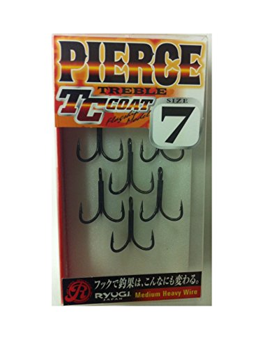 RYUGI ピアス トレブル HPT044 7サイズ TCブラック リューギ PIERCE TREBLE トレブルフック ピアス トレブル HPT044 7サイズ TCブラック 6ホン