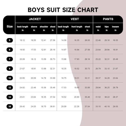 Boys Suits Size 16 Kids Slim Fit Suit Ring Bearer Easter Outfit Boys Dress Blazer Vest Pants Set Wedding Communion Tuxedo Suit Sky Blue by Laimi Duo - Used condition - Image 3