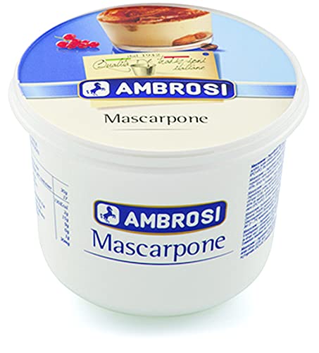 Ambrosi Mascarpone - Italian Cheese Packed With High Protein & Lactose-Free, Rich In Vitamins And Minerals- Calcium, Vitamin A, B6 & B12, Super Healthy- 500 Gram