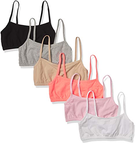 Image of Fruit of the Loom Girls' Cotton Spaghetti Strap Sport Bra
