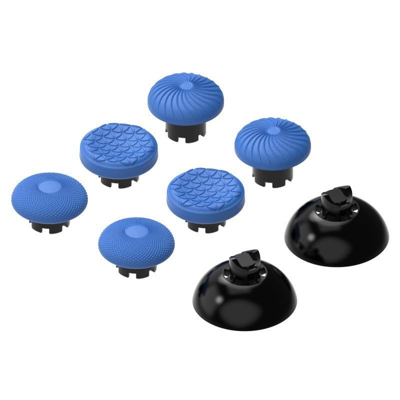 IFEEHE 8Pcs Thumbstick Cap For PS5/PS5 Edge Controller Mushroom Thumb Stick Caps Joystick (Red)