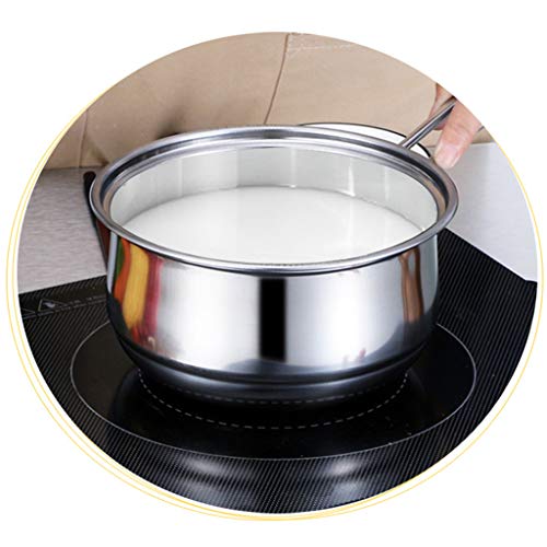 3pcs Stainless Steel Cookware Set Flat Bottom Frying Pan Soup Pot Milk Pot Kit - 1# – Image 6