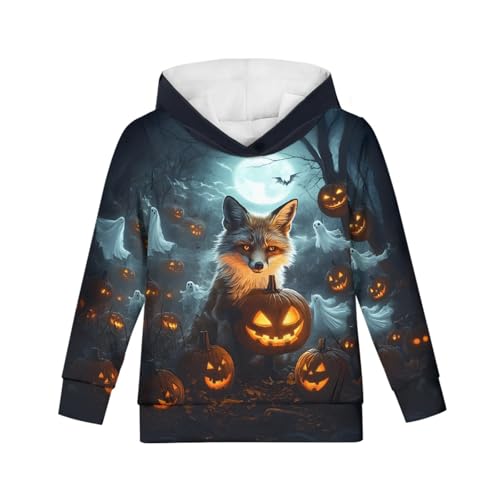 GLUDEAR Big Girls Kids Novelty 3D Printed Hoodies Long Sleeve Tops Pullover Sweatshirts Hoodie