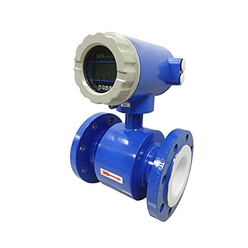 CIXIFM Magnetic Flowmeters DN65 2.5 Inch Inline Water Flow Meter 24V PTFE Electromagnetic Flow Meter Wastewater Pool Flow Transmitter Liquid Rain Water Tap Water Flow Measurement (DN65 6.0?120m3/h)