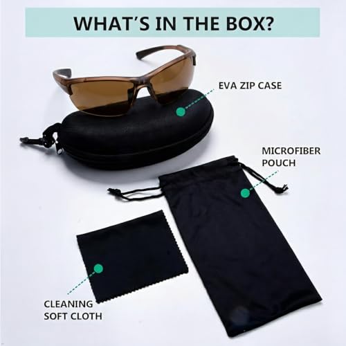 Image of Eyekepper Bifocal Sunglasses for Women Men, Rectangular Frame | Outdoor Sports Bifocal Reading Sunglass, with Readers Built in, Mens Tinted Sun Reader Bifocals, Ladies Cheater,Wrap Half Rim