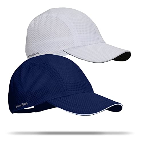 Image of TrailHeads Race Day Men's Running Hat - Lightweight, Quick Dry Mesh Cap with Reflective Accents & Sweatband - Performance Cap