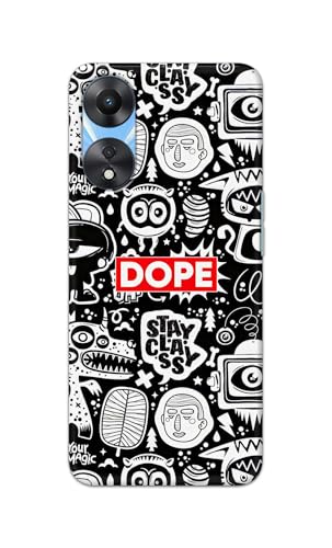 Image of Printed Hard Back Cover Case for Oppo A78 5G | Oppo A58 5G Back Cover (Mixed Cartoons) -1111
