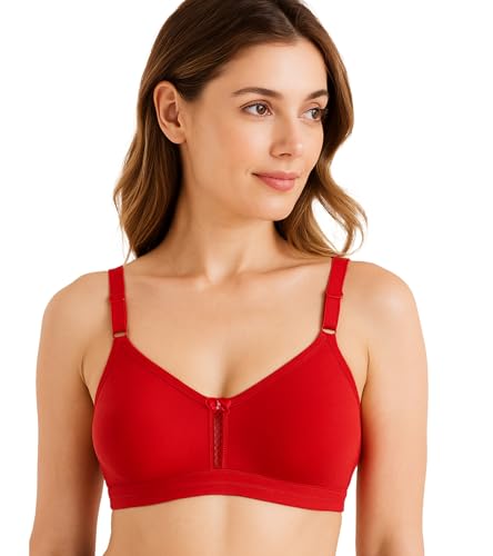 Image of SONA M1020 Non-Padded Non-Wired Molded Medium Coverage T-Shirt Bra with Adjustable Straps