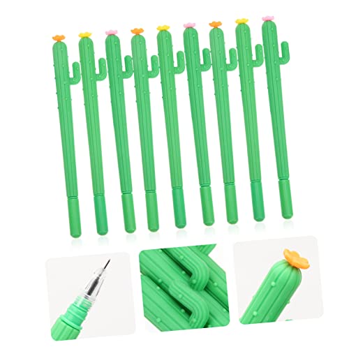 10 bolígrafos de gel cactus con tinta marrón miniatura 7
