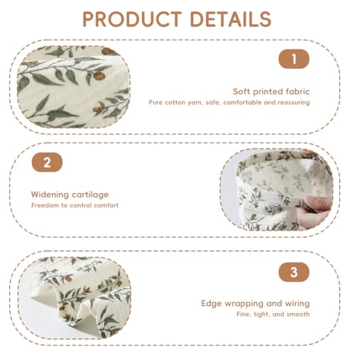 Image of SNOWIE SOFT 84x59CM Muslin Nursing Cover for Breastfeeding, Breathable 100% Cotton Breastfeeding Cover with Rigid Hoop for Mother Nursing Apron New Nom Essentials