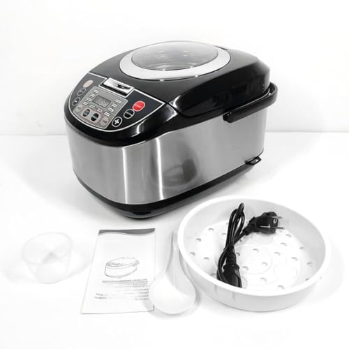 JOGIO炊飯器 5升 糖質カット 多機能 炊飯 器 糖質オフ マイコン式 玄米/おかゆ/無洗米/雑穀米/すし/ケーキ 自動保温 高温スチーム式 省電力 簡単操作 ブラックスマート炊飯器 家庭用炊飯器 スープ炊飯器 (5L)