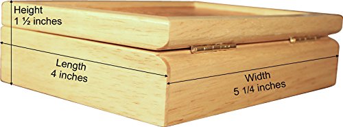 Marqart Wood Butterfly Box - Handmade Usa - Unmatched Quality - Unique, No Two Are The Same - Original Work Of Wood Art. A Butterfly Gift, Ring, Trinket Or Wood Jewelry Box (#4124 Butterfly 4X5X1.5) #TOP7