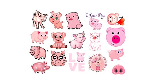 Pig Piglet Collection (Pig Temporary Tattoos)