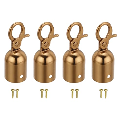 Embout de câble stanchion PATIKIL or rose 3,1x7,5cm, gestion de foule et séparation de zone