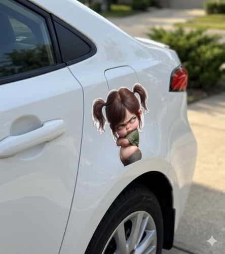 Image of Funny Monster Sticker for Cars, Trucks, Dents & Sports (13, 6x3 inch (Pack of 2))