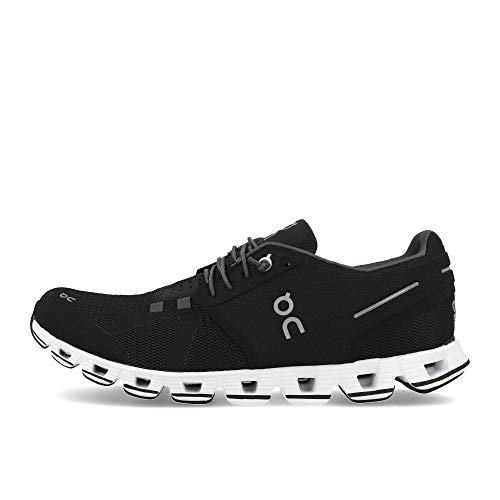 On Running Mens Cloud Road Shoes, Black/White, Sz 132