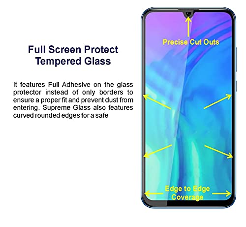Image of Screen Protector for Huawei Honor 20i | 10i (Black) Tempered Glass Edge-to-Edge 6D Screen Guard With Installation Kit