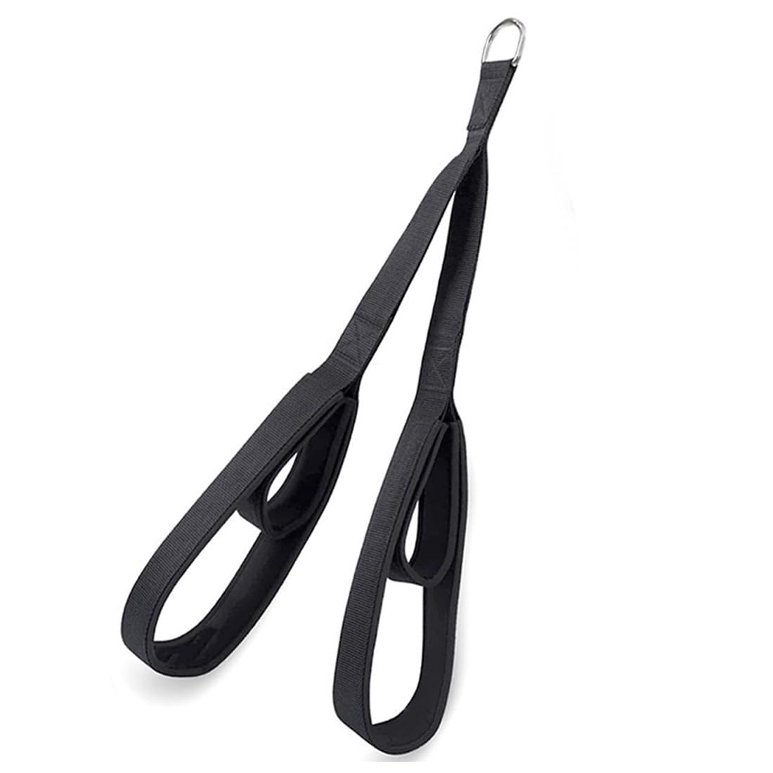 IKOPFLN Corda per Tricipiti con Cavo, Fissaggi per Pull Down con 2 Lunghezze (65cm e 50cm), Cinghie per Estensione Tricipiti, Attrezzatura Palestra per Allenamento a Casa