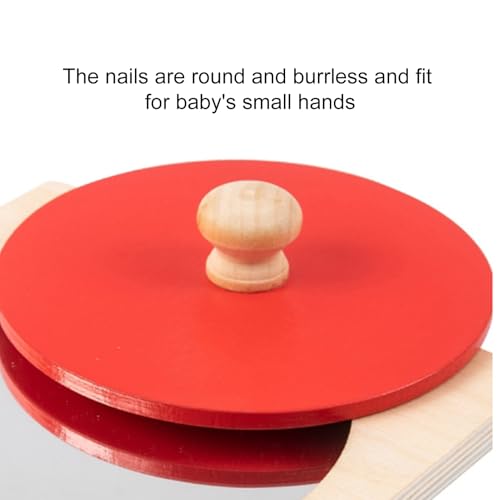 Juguetes sensoriales interactivos de madera con espejo integrado 7