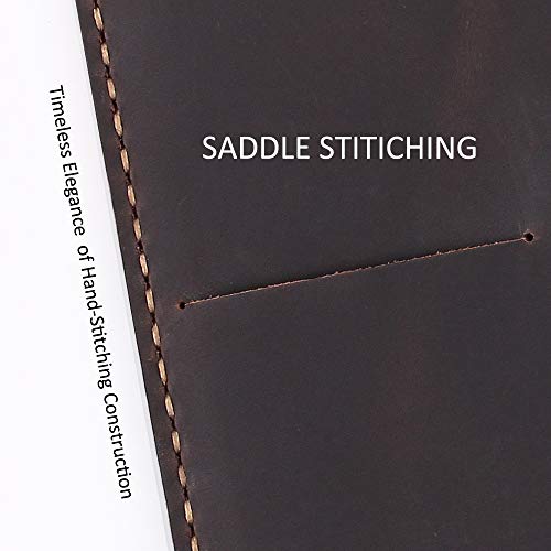 Couverture en cuir pour protéger un bloc-notes de 7,6 x 12,7 cm - 4