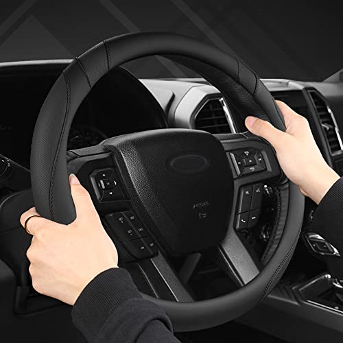 West Llama Customized Auto Car Steering Wheel Cover For Ford F-150, F-250, F-350, Expedition (Black) #TOP7