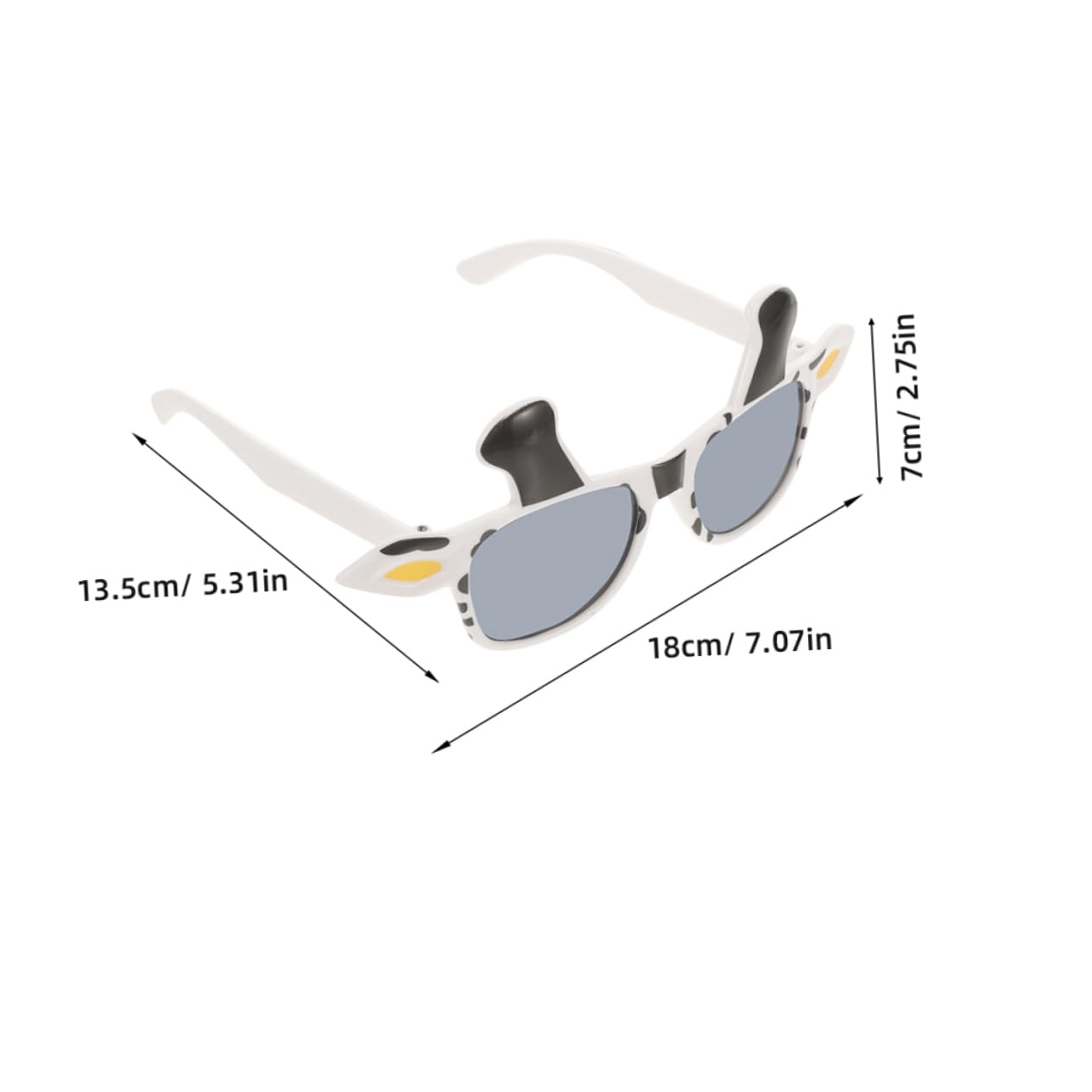 WOFASHPURET 2pcs Cow Cosplay Glasses For Party Decorations Funny Eyeglasses For Adults Photo Booth Props Birthday Party Accessories