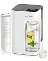 Ecoviva Water Mate 3 Reverse Osmosis Water Filter Countertop, 3:1 Pure to Drain, 44oz Smart Autofill Pitcher, No Installation Water Purifier, 8 Stage RO Water Filtration, with Remineralization, White