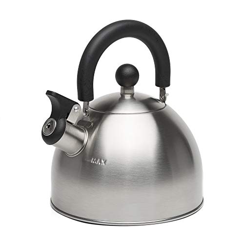 Comparison: Best Kettle For Tea 5 Primula Stewart Whistling Stovetop Tea Kettle Food Grade Stainless Steel, Hot Water Fast to Boil, Cool Touch Folding, 1.5-Quart, Brushed with Black Handle
