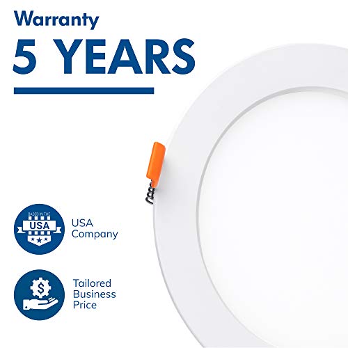 Hyperikon 6 Inch Led Recessed Lighting Selectable Color Temperature 5Cct 2700K-5000K, 14W Slim Downlight With Junction Box, Ul, Energy Star, 6 Pack #TOP7
