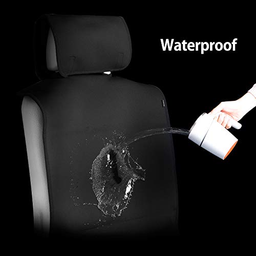 Waterproof Car Seat Covers, Car Front Seat Protector Non-Slip Neoprene, Best Protection from Sweat, Stains and Smell, Universal Fit for Most Cars, Trucks, SUVs, Black【1 Piece】