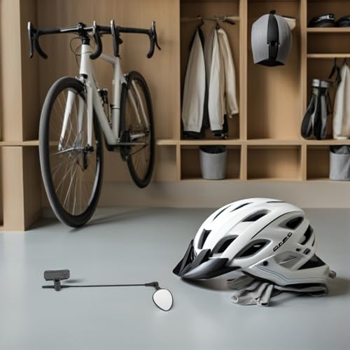Espejo casco bicicleta ajustable mini retrovisor ciclismo carretera montaña robusto 5