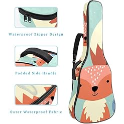 Housse de transport étanche pour guitare avec bandoulière réglable Motif feuilles d’automne, Multicolore 05, 42.9×16.9×4… - Les Beatles, Paul McCartney, John Lennon, RIngo Starr, George Harrison Housse de transport étanche pour guitare avec bandoulière réglable Motif feuilles d'automne, Multicolore 05, 42.9x16.9x4… – Image 4