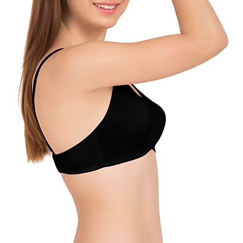 Image of Tweens - Non Padded Cotton Rich Bra - Concealer Side Shaper - Cotton Rich Fabric - Full Coverage, Multiway Straps, Wirefree, Seamless T-Shirt Bra