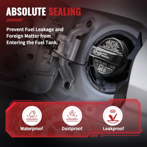 Image of Gas Cap Fuel Cap 77300-07030 77300-53030 for 2014-2021 Toyota Venza Highlander Sienna Tacoma Camry RAV4 Corolla Avalon Tundra Sequioa Prius C-HR, Lexus CT200h ES300h ES350 GS450h NX300h RX350